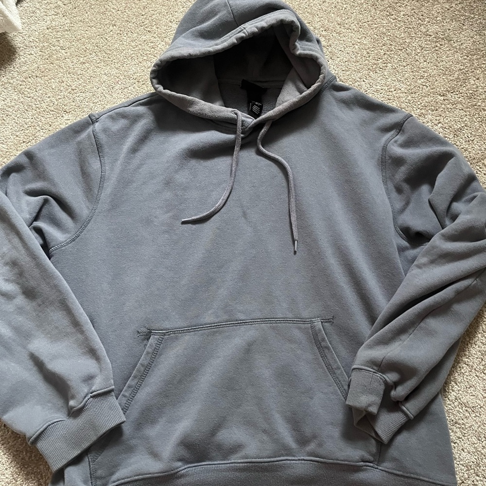 H&M Gray Sweatshirt Hoodie Casual Comfort